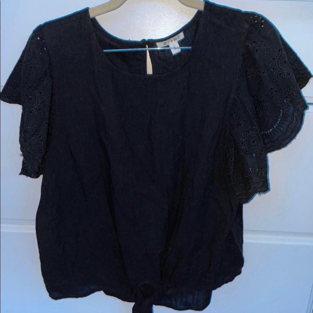 Miami Black Tied Top